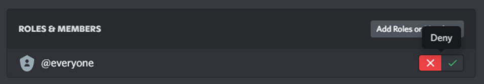 Disable for Everyone